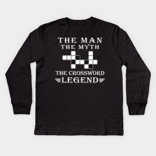 The Crossword Legend Kids Long Sleeve T-Shirt